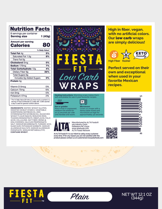 Fiesta Fit Plain Low Carb Wrap