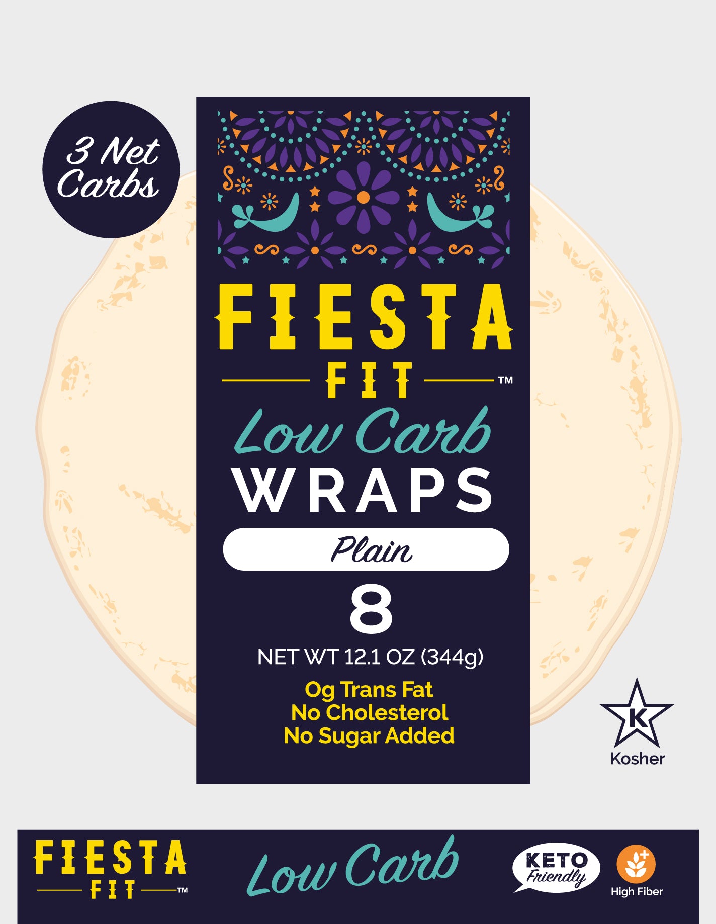 Fiesta Fit Plain Low Carb Wrap