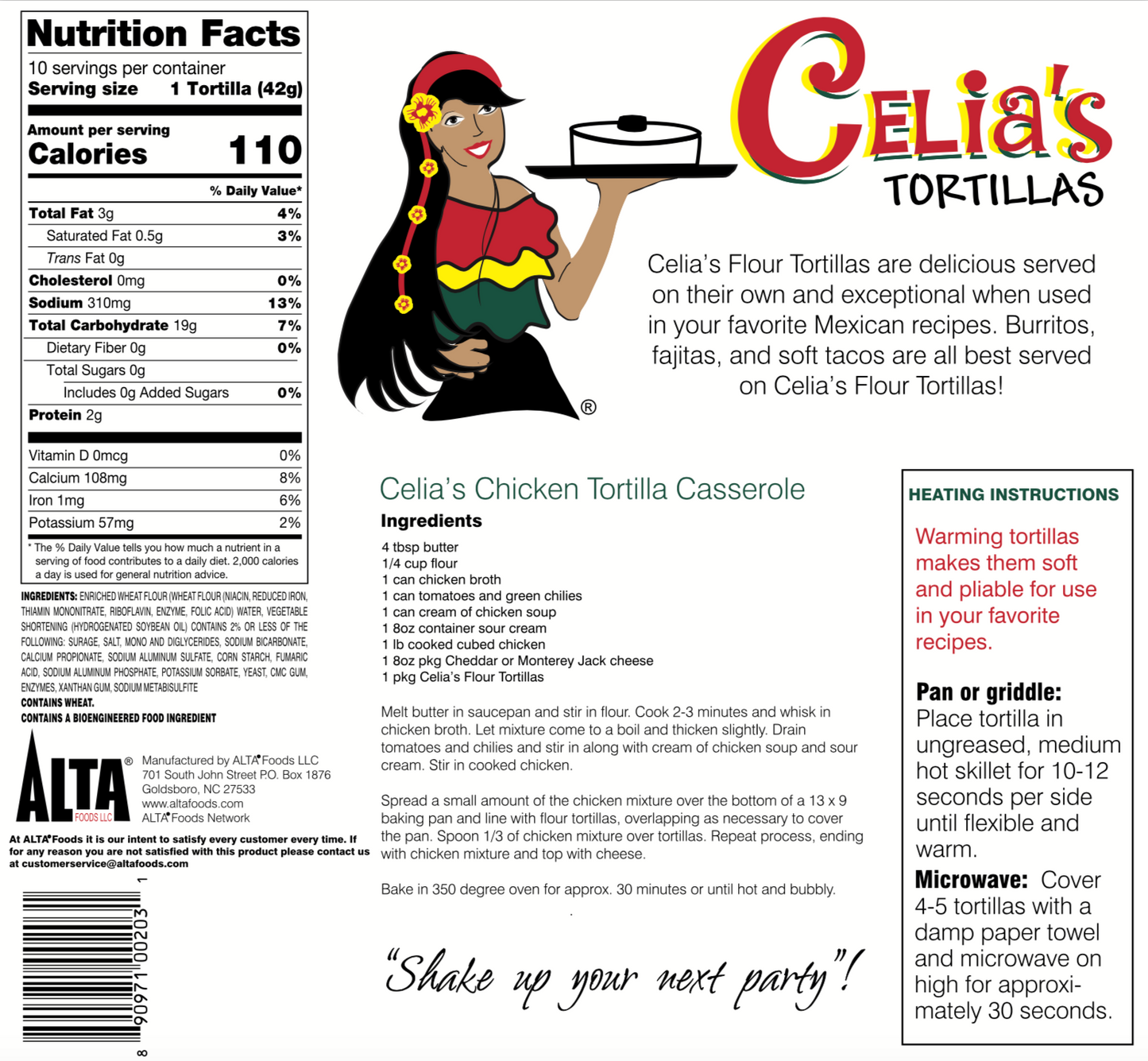 Celia's Soft Taco Flour Tortillas