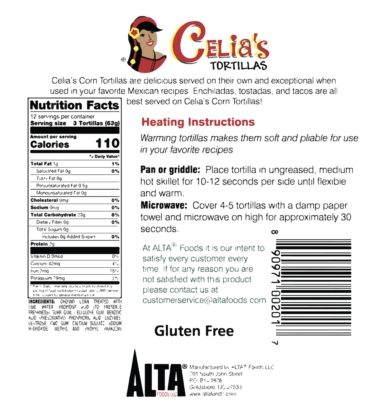 Celia's White Corn Tortillas