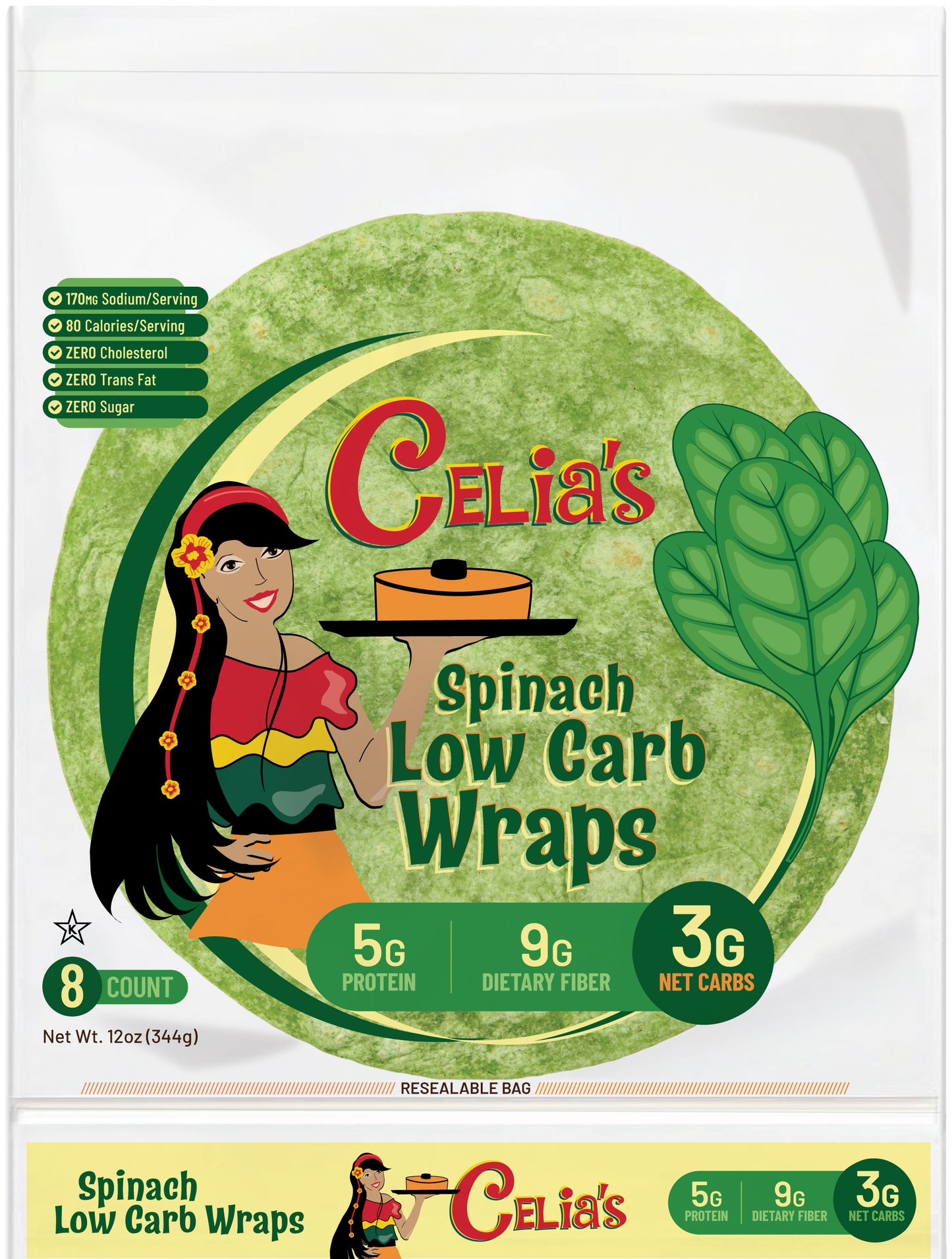 Bundle of Celia's Low Carb Wraps