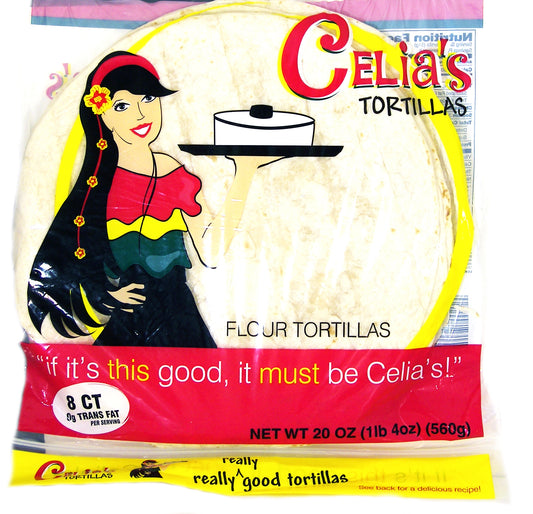 Celia's Burrito Flour Tortillas
