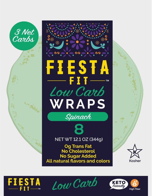 Fiesta Fit Spinach Flavored Low Carb Wrap
